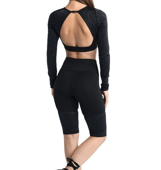 Adult High Waisted Knee-Length Bike Short (20400A)