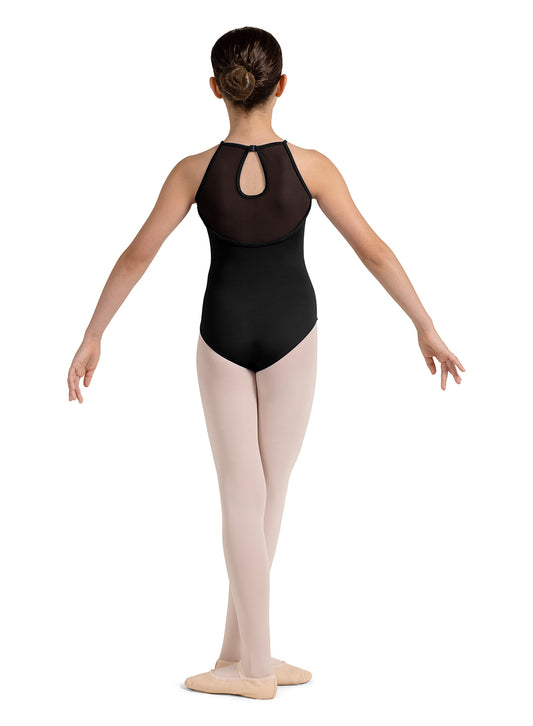 High Neck Braid Detail Halter Leotard (M1245C) DISCONTINUED