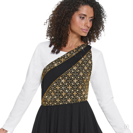 85567c_blk gold_praisetunic_close