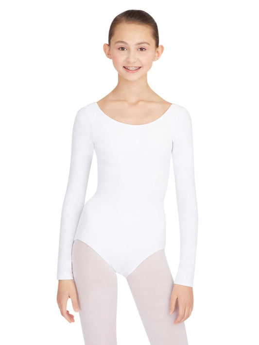 capezio_long_sleeve_leotard_white_tb135_f