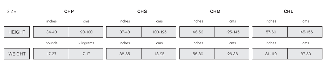 Sizing - Tights - Bloch Girls