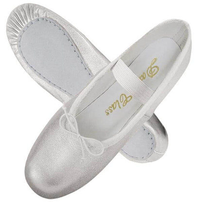 Adult Silver Ballet Slippers (TB702)