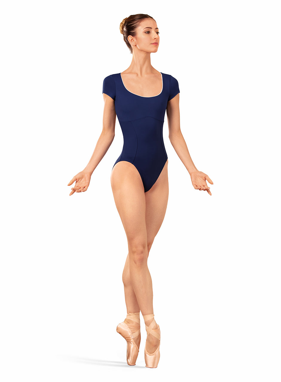 Scoop Neck Open Back Cap Sleeve Leotard (LB5262)
