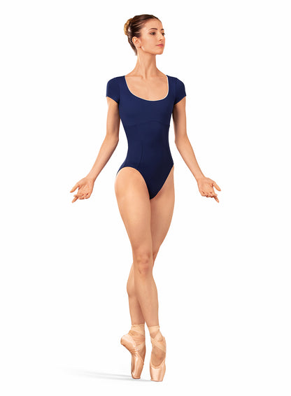 Scoop Neck Open Back Cap Sleeve Leotard (LB5262)