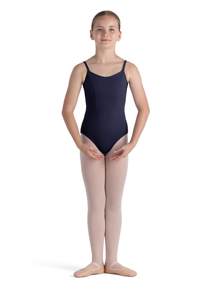 Navy Child Double Scoop Camisole Leotard (CL4207)