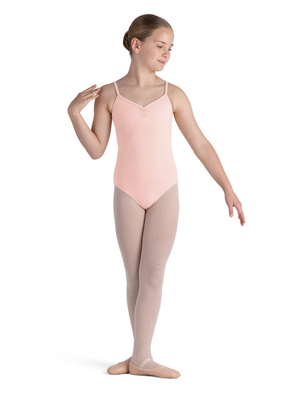 Light Pink Child Gather Camisole Leotard (CL4257)