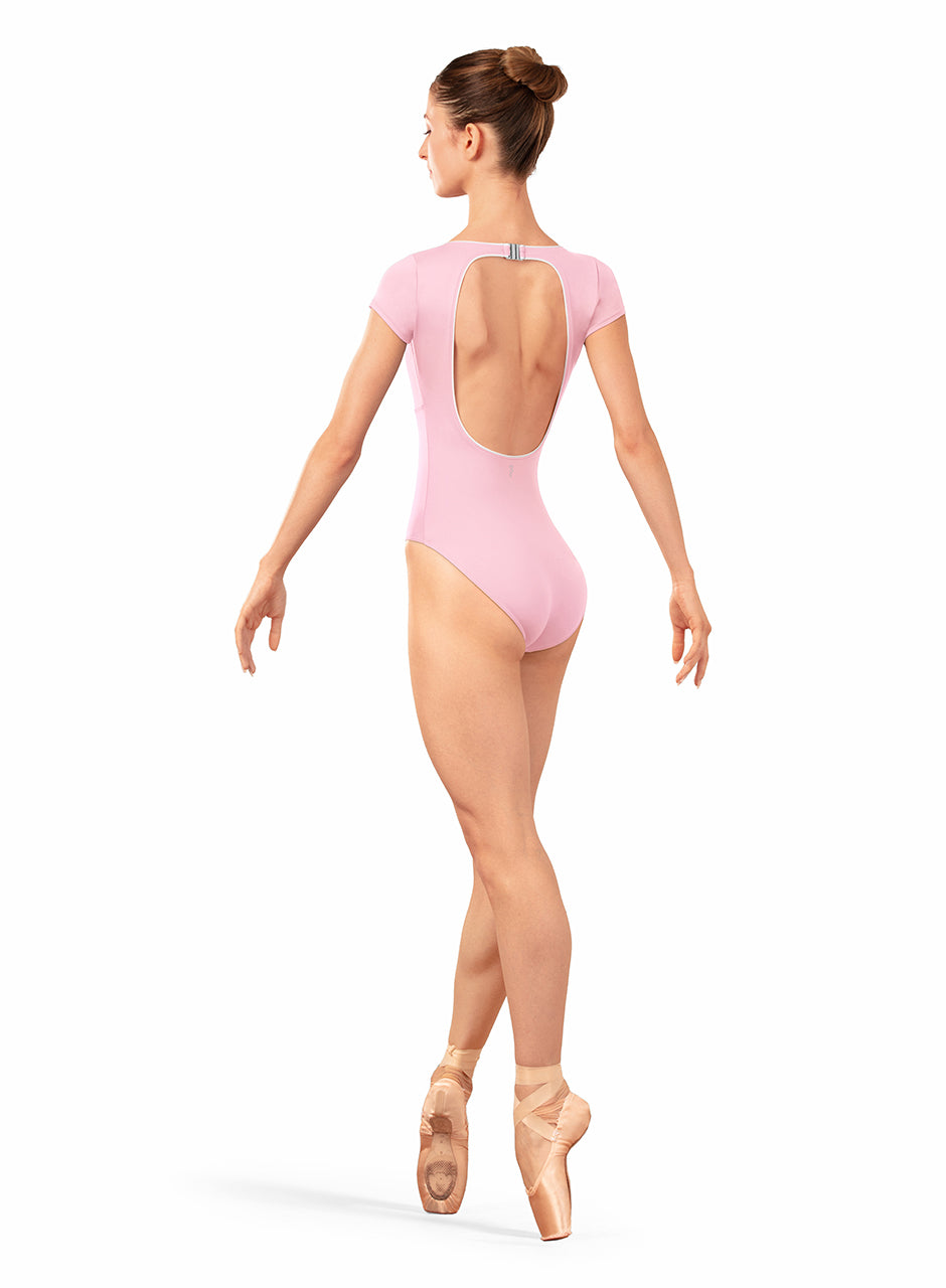 Scoop Neck Open Back Cap Sleeve Leotard (LB5262)