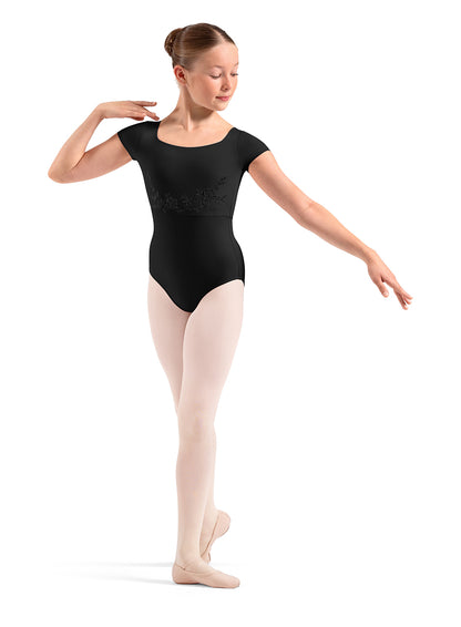 Floral Cap Sleeve Leotard (M20013C)