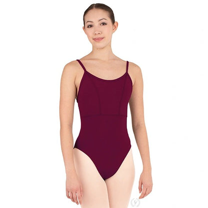 Adult Burgundy Princess Empire Waist Camisole Leotard