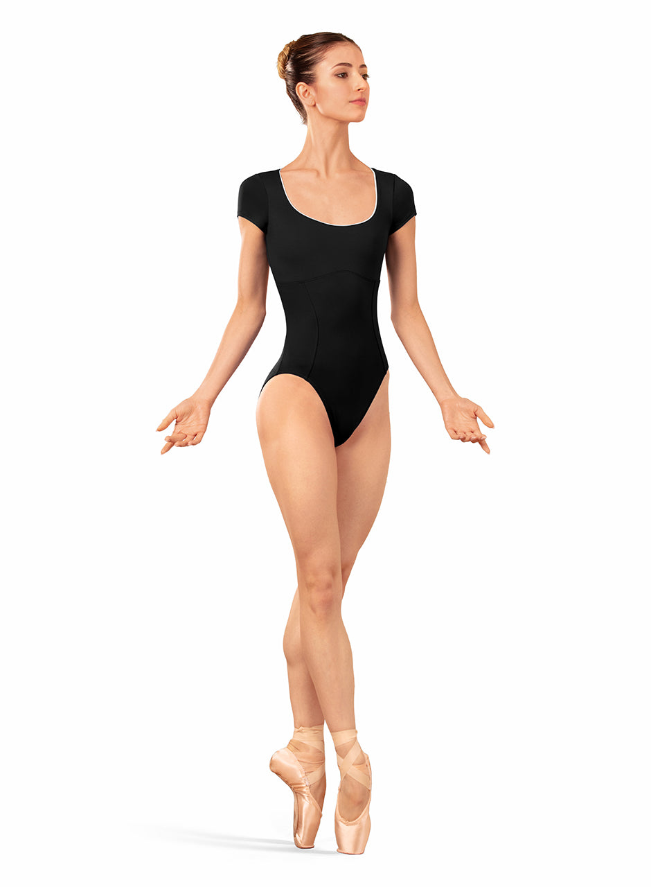 Scoop Neck Open Back Cap Sleeve Leotard (LB5262)