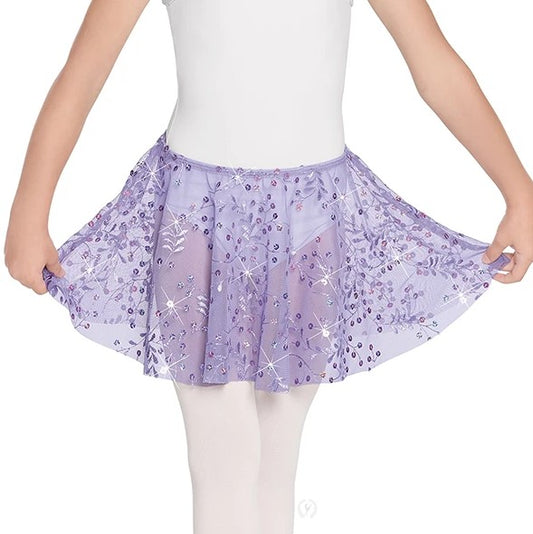 Girls Sequin Mesh Pull On Skirt (05283)