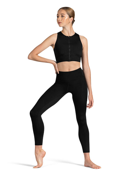 Kya Zip Front Crop Top (Z1065)