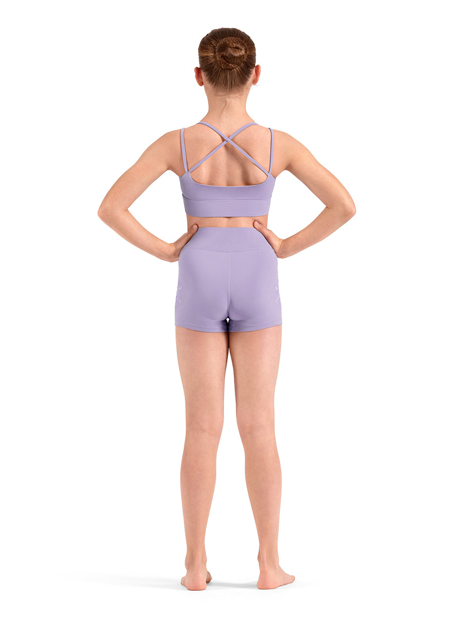 Embroidered High Waist Shorts (M90009C)