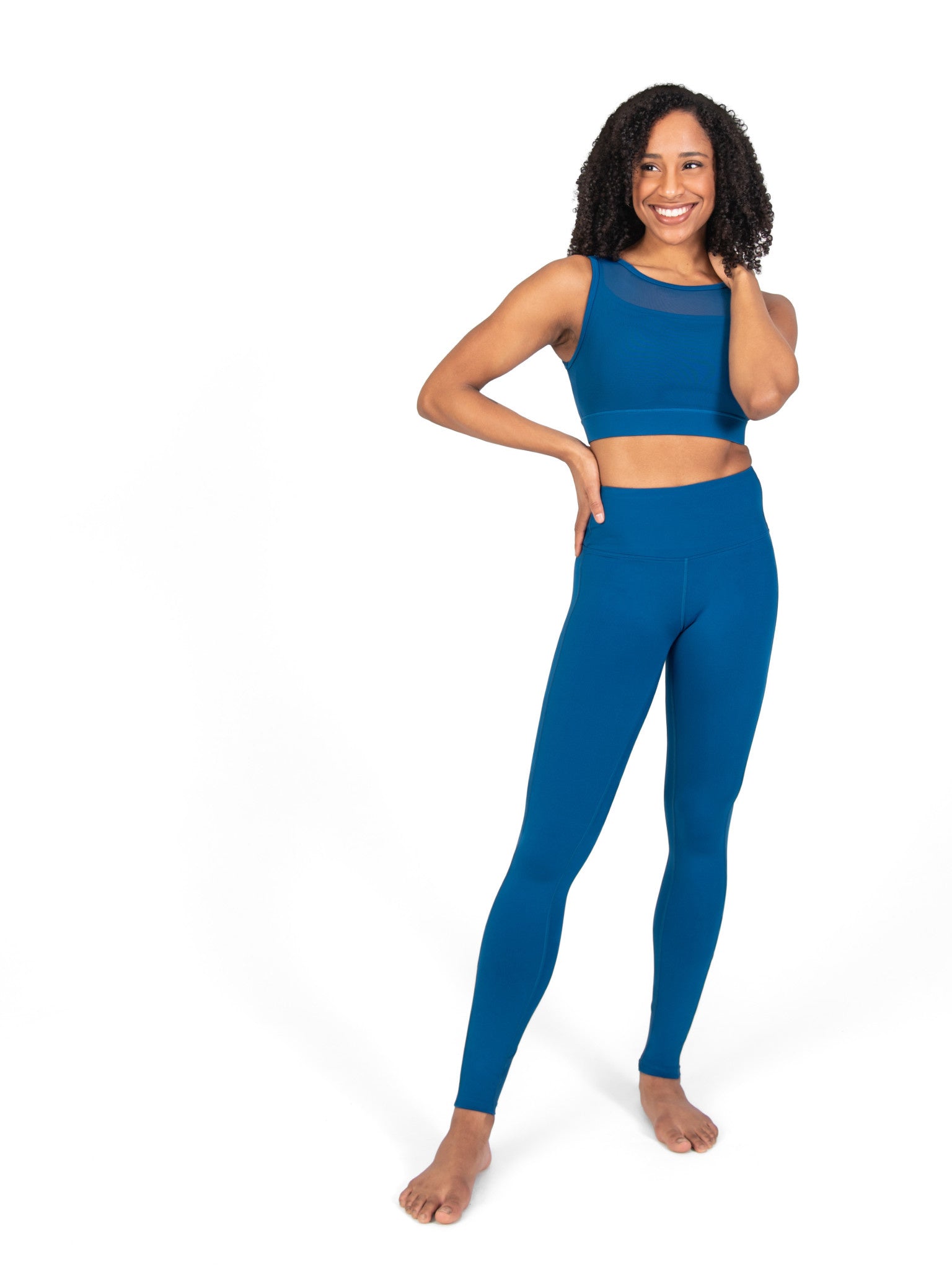 Recycled Poly Double Layer Bra Top with Mesh (31811) – Movement Connection
