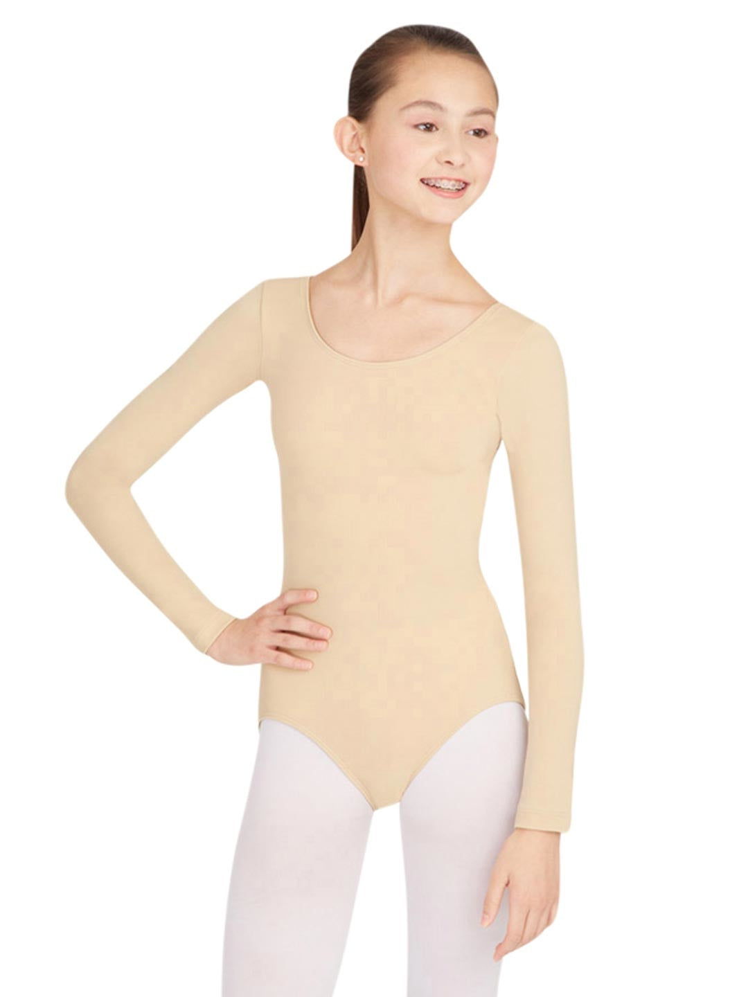 capezio_long_sleeve_leotard_nude_tb135_f