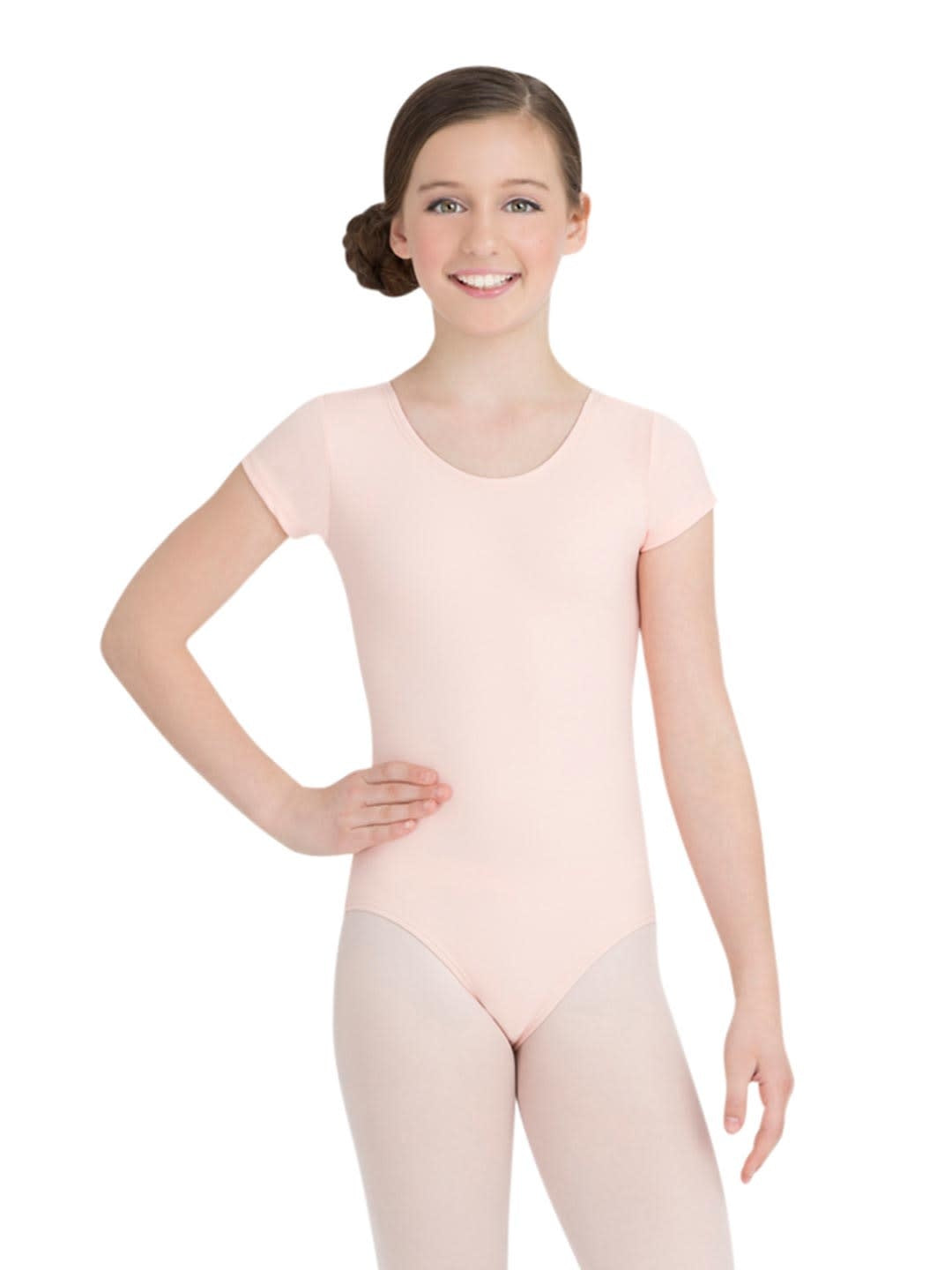 capezio_short_sleeve_leotard_girls_ballet_pink_tb132c_f