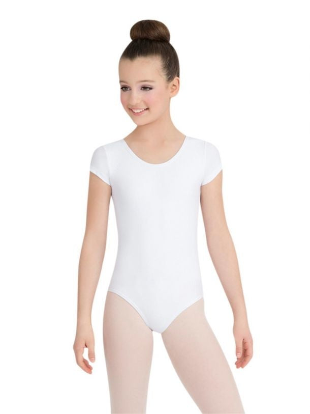 capezio_short_sleeve_leotard_girls_white_tb132c_f